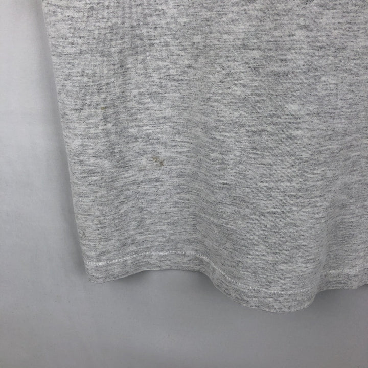 ~90'S College T-shirt, Men's Size L (approx.), Vintage unclear gray type Vintage Second Hand