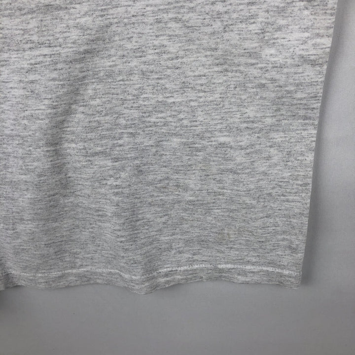 ~90'S College T-shirt, Men's Size L (approx.), Vintage unclear gray type Vintage Second Hand