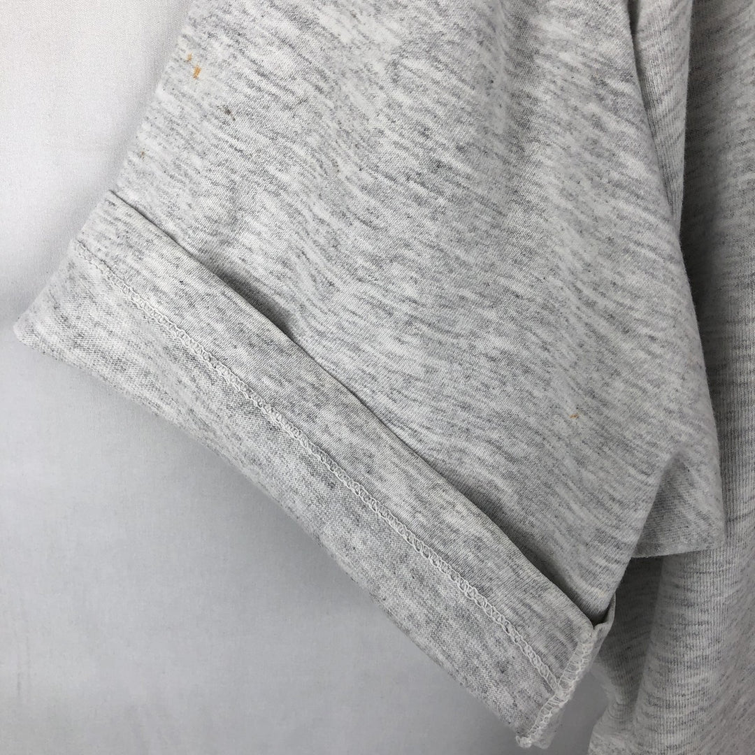 ~90'S College T-shirt, Men's Size L (approx.), Vintage unclear gray type Vintage Second Hand