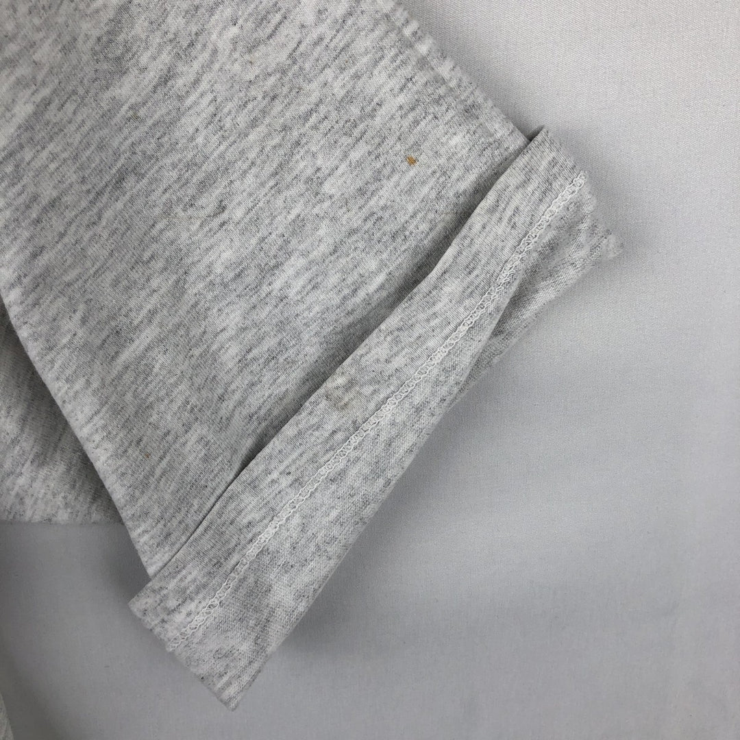 ~90'S College T-shirt, Men's Size L (approx.), Vintage unclear gray type Vintage Second Hand