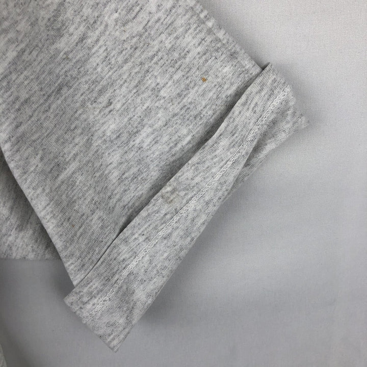 ~90'S College T-shirt, Men's Size L (approx.), Vintage unclear gray type Vintage Second Hand