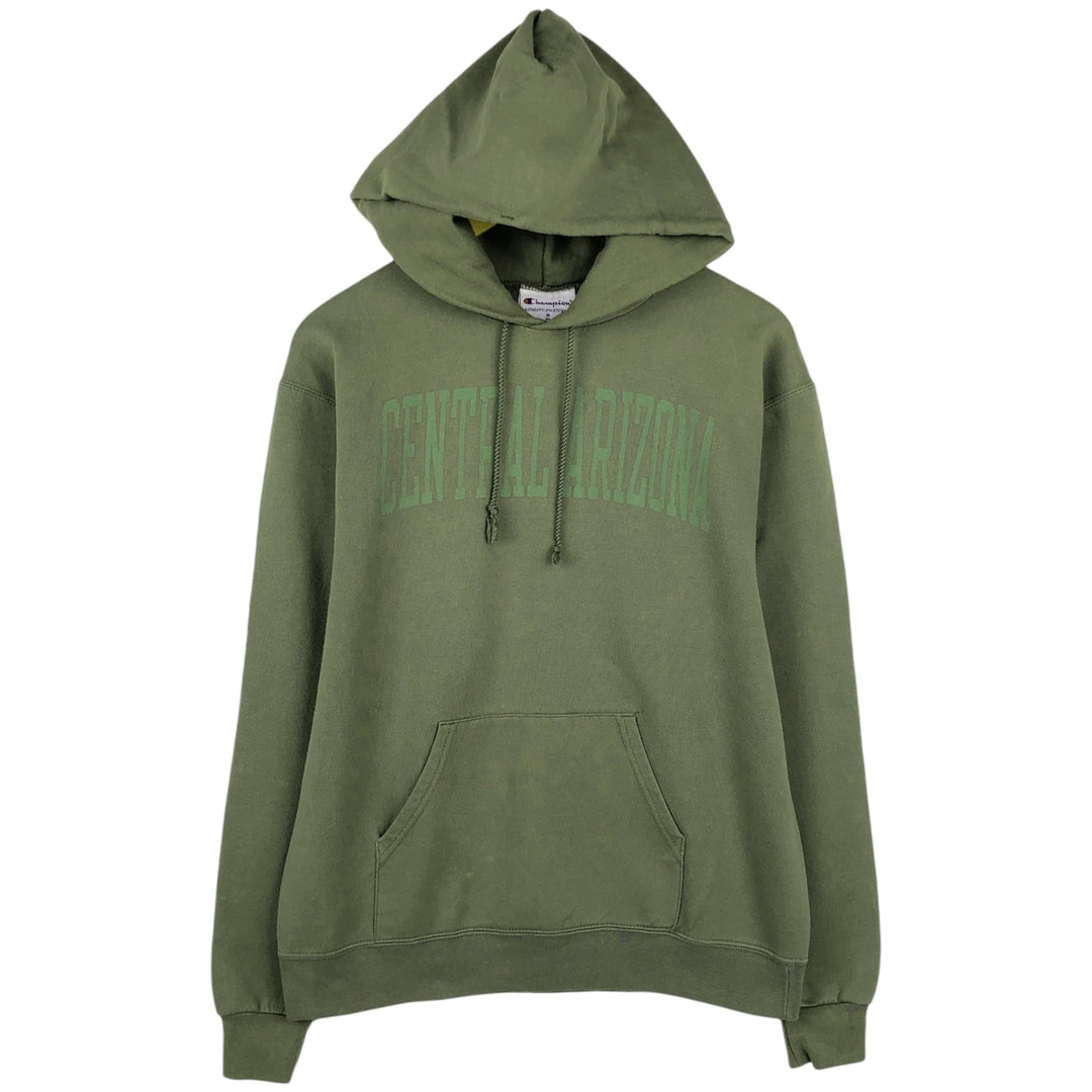 Champion ATHLETIC AUTHENTICWEAR Sweatshirt Pullover Hoodie, Men's Size M (approx.) cotton green type yellow green Vintage Second Hand