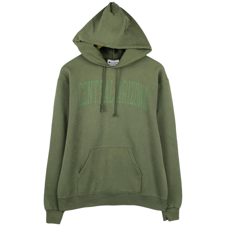 Champion ATHLETIC AUTHENTICWEAR Sweatshirt Pullover Hoodie, Men's Size M (approx.) cotton green type yellow green Vintage Second Hand