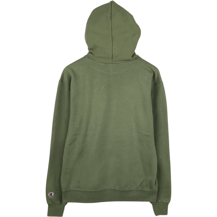 Champion ATHLETIC AUTHENTICWEAR Sweatshirt Pullover Hoodie, Men's Size M (approx.) cotton green type yellow green Vintage Second Hand