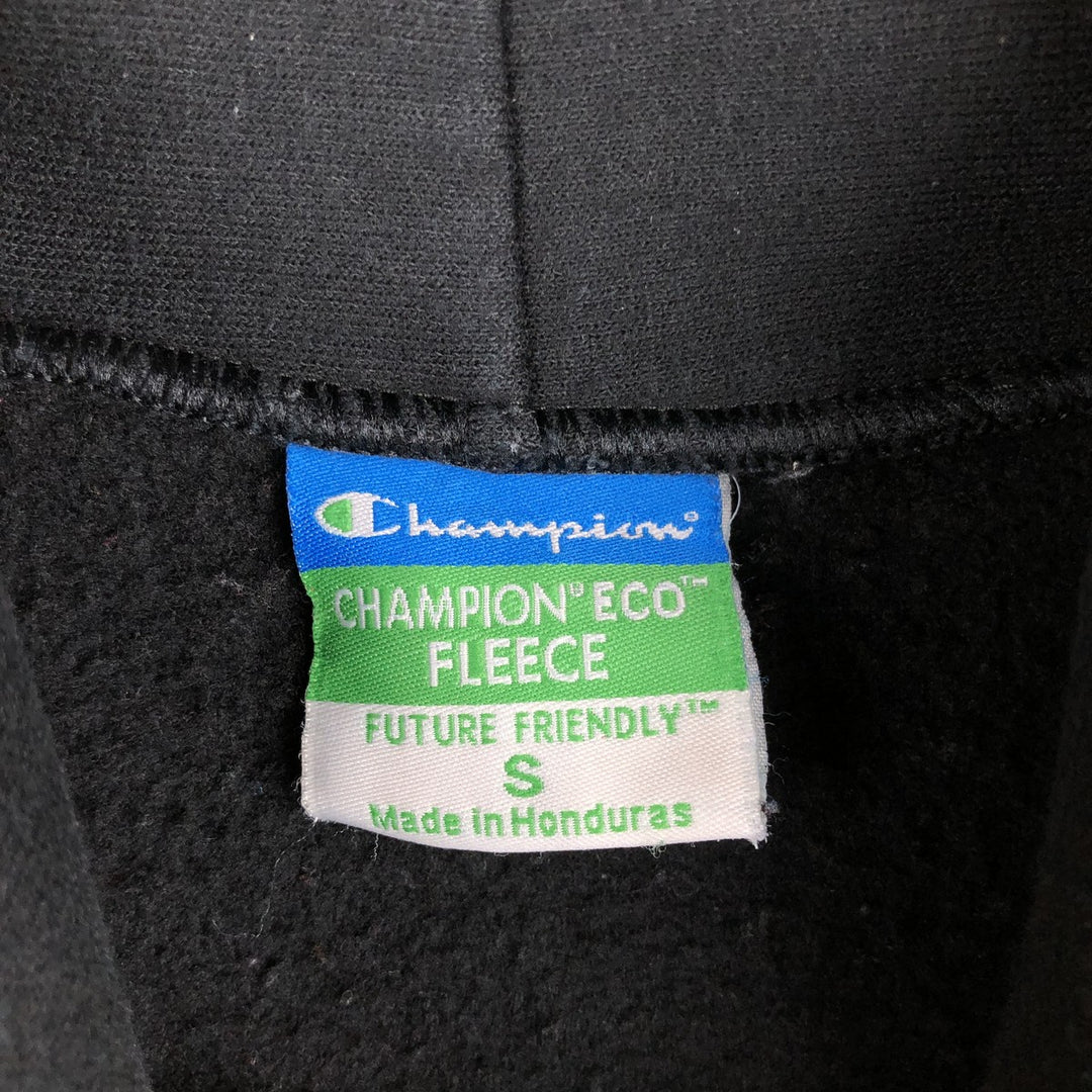 Champion ECO FLEECE College Sweatshirt Pullover Hoodie (Men's Size S) - 2000s cotton black type Vintage Second Hand