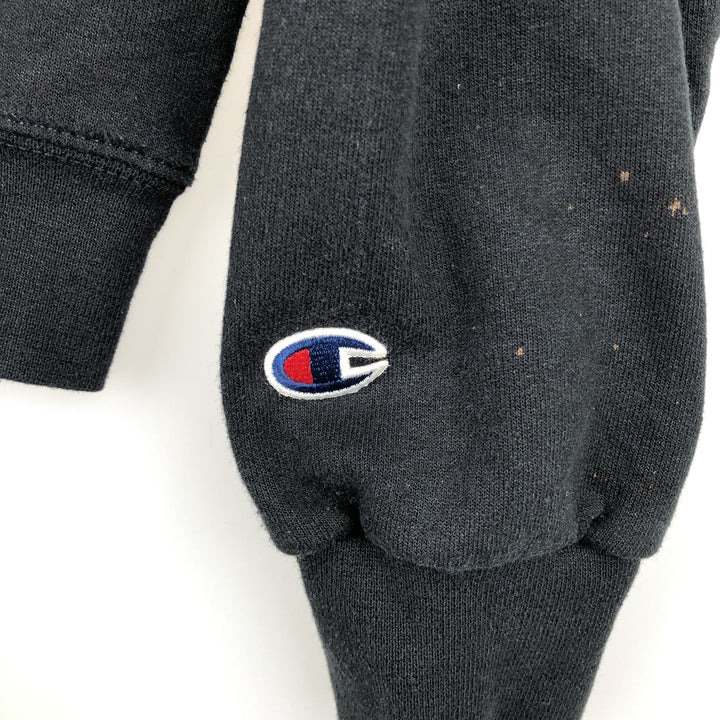 Champion ECO FLEECE College Sweatshirt Pullover Hoodie (Men's Size S) - 2000s cotton black type Vintage Second Hand