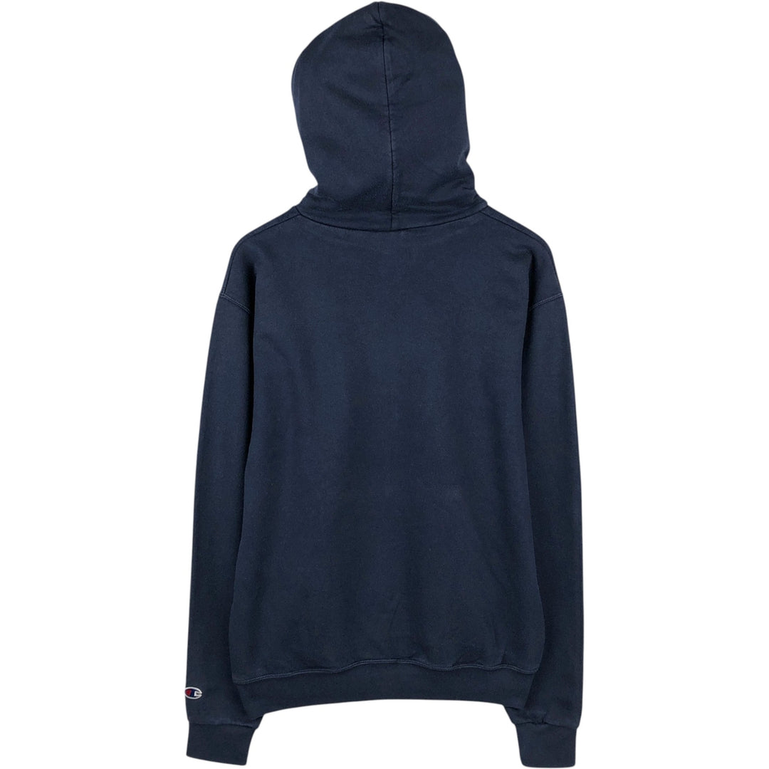 Champion Authentic Athletic Apparel College Sweatshirt Pullover Hoodie, Men's Size M (approx.) unclear navy blue type Vintage Second Hand