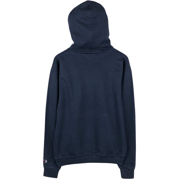 Champion Authentic Athletic Apparel College Sweatshirt Pullover Hoodie, Men's Size M (approx.) unclear navy blue type Vintage Second Hand