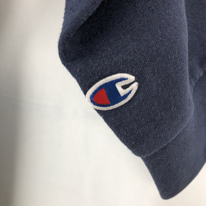 Champion Authentic Athletic Apparel College Sweatshirt Pullover Hoodie, Men's Size M (approx.) unclear navy blue type Vintage Second Hand