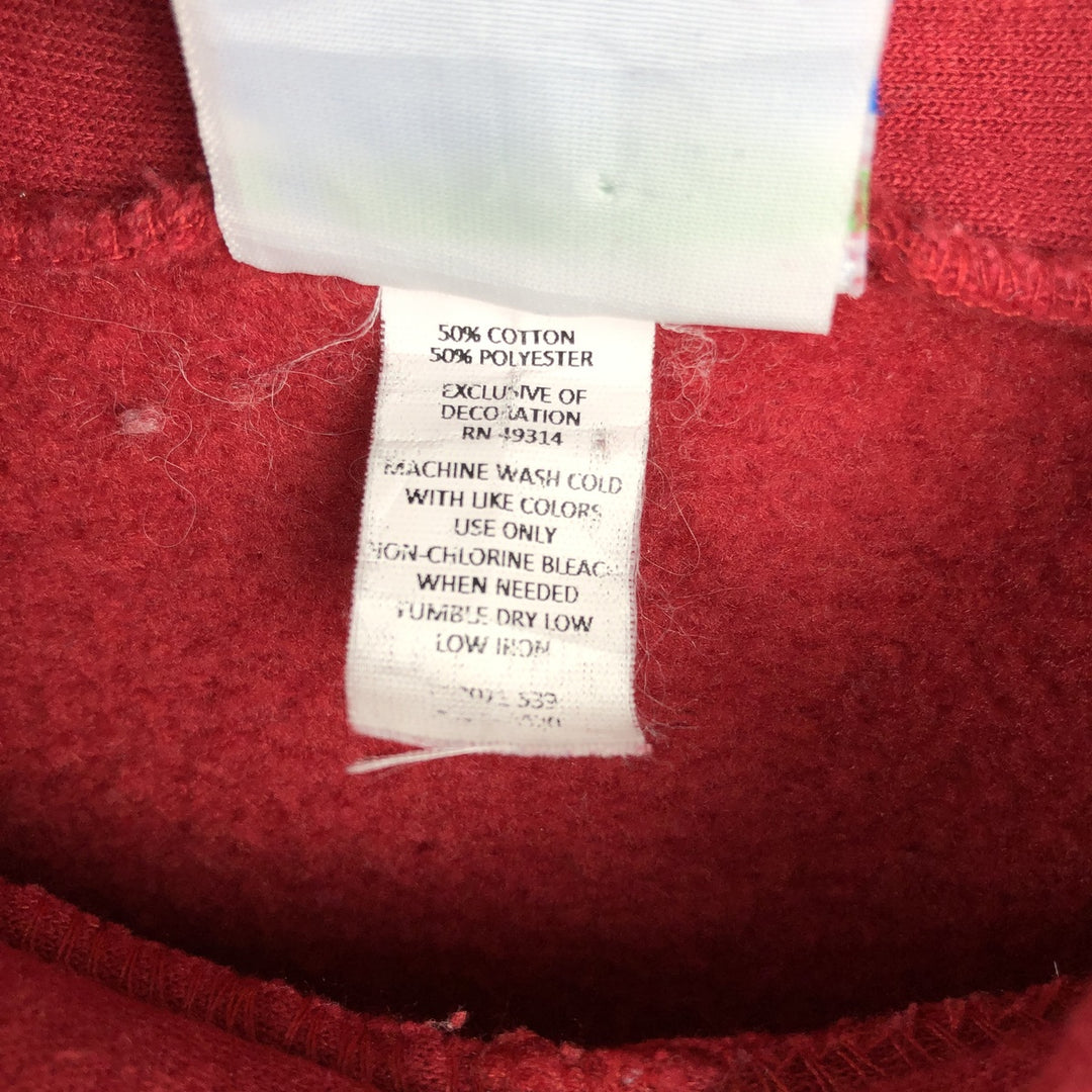Champion ECO FLEECE College Sweatshirt Pullover Hoodie, Men's Size L cotton red type Vintage Second Hand
