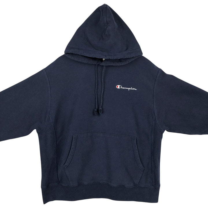 Champion REVERSE WEAVE Reverse Weave Sweat Pullover Hoodie Men's L size cotton navy blue type Vintage Second Hand