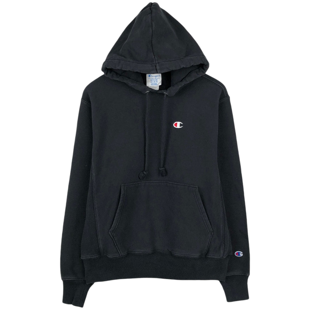Champion REVERSE WEAVE Reverse Weave Sweat Pullover Hoodie Men's M cotton black type Vintage Second Hand