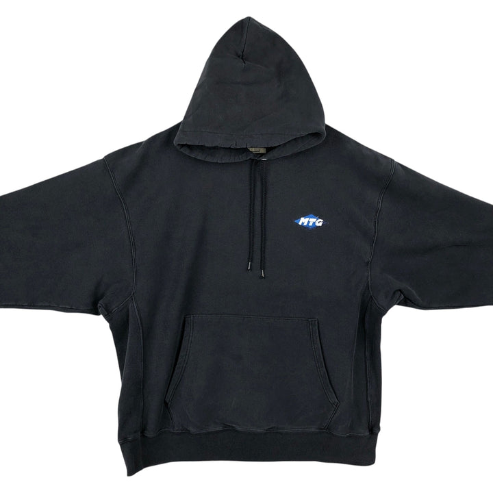 2000'S Champion Premium Reverse Weave Sweatshirt Pullover Hoodie, Men's XL cotton black type Vintage Second Hand