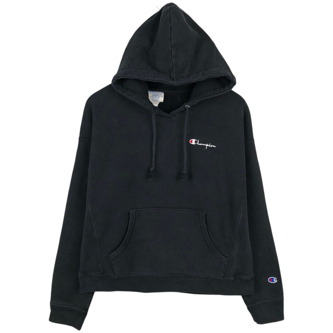 Champion REVERSE WEAVE Reverse Weave Sweat Pullover Hoodie Men's L size cotton black type Vintage Second Hand