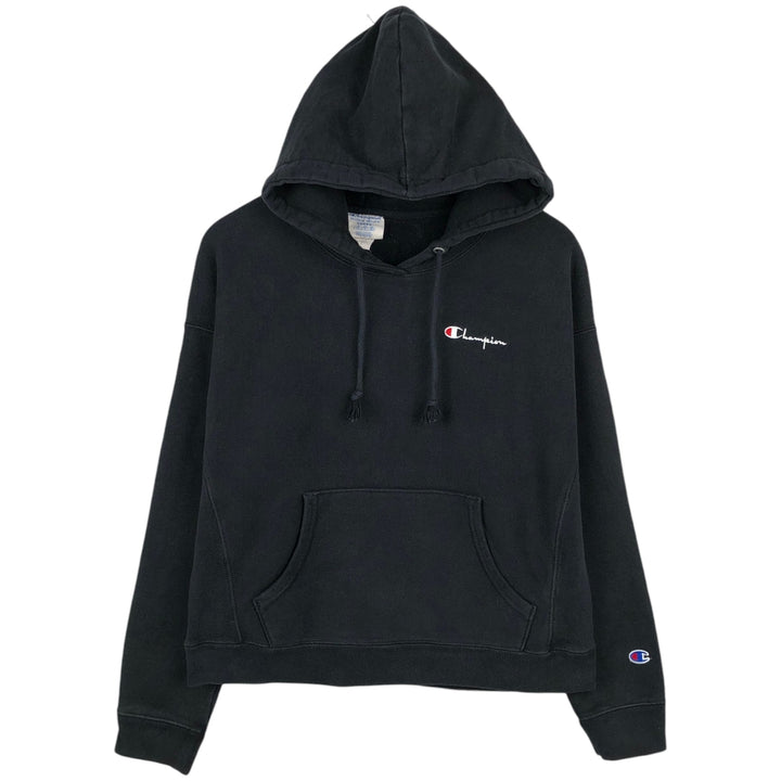 Champion REVERSE WEAVE Reverse Weave Sweat Pullover Hoodie Men's L size cotton black type Vintage Second Hand