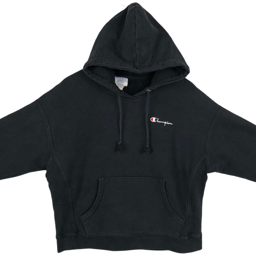 Champion REVERSE WEAVE Reverse Weave Sweat Pullover Hoodie Men's L size cotton black type Vintage Second Hand
