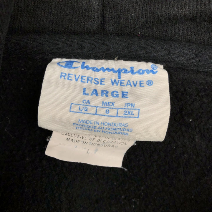 Champion REVERSE WEAVE Reverse Weave Sweat Pullover Hoodie Men's L size cotton black type Vintage Second Hand