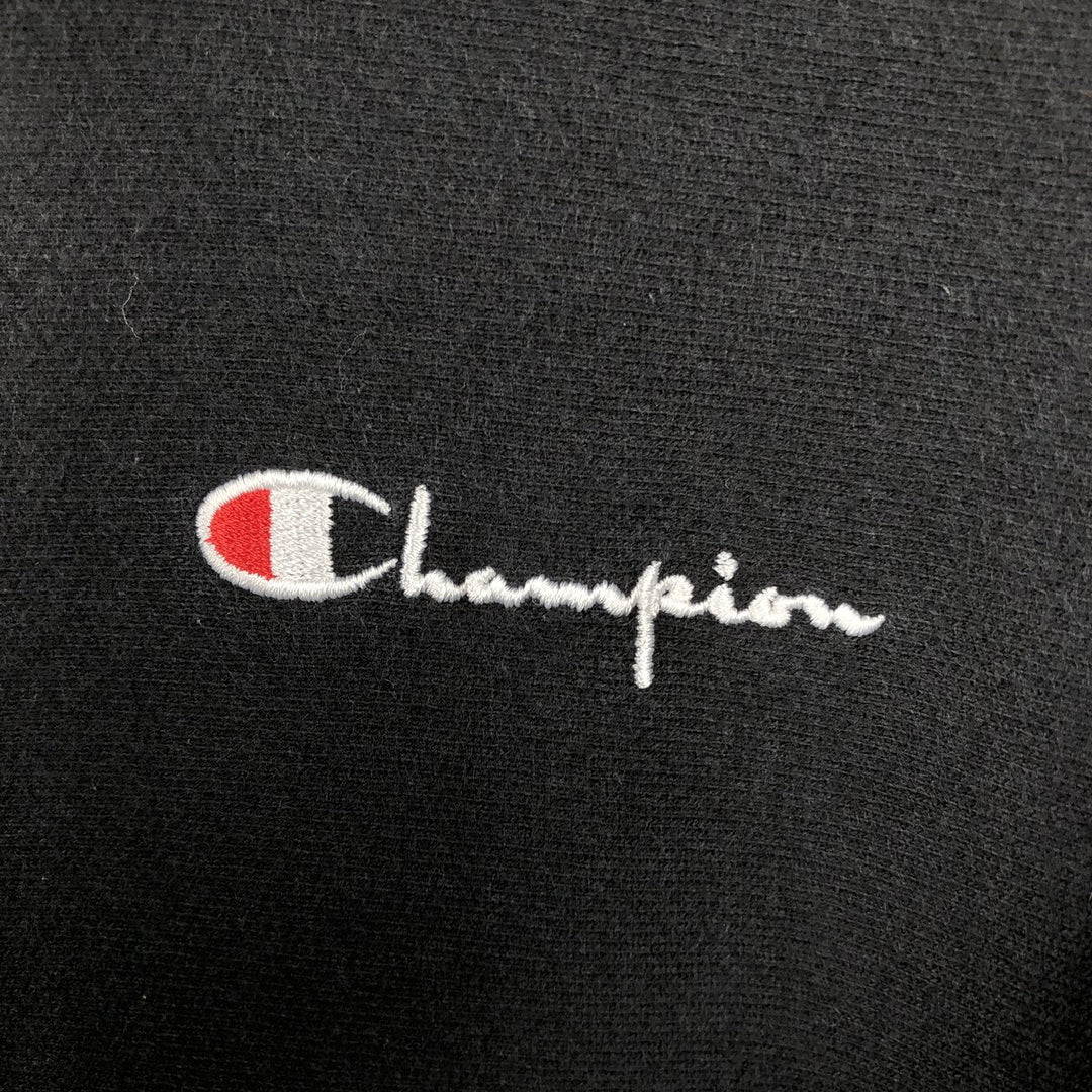 Champion REVERSE WEAVE Reverse Weave Sweat Pullover Hoodie Men's L size cotton black type Vintage Second Hand