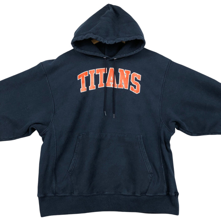 2000'S Champion Premium Reverse Weave College Pullover Hoodie, Men's XL cotton navy blue type Vintage Second Hand