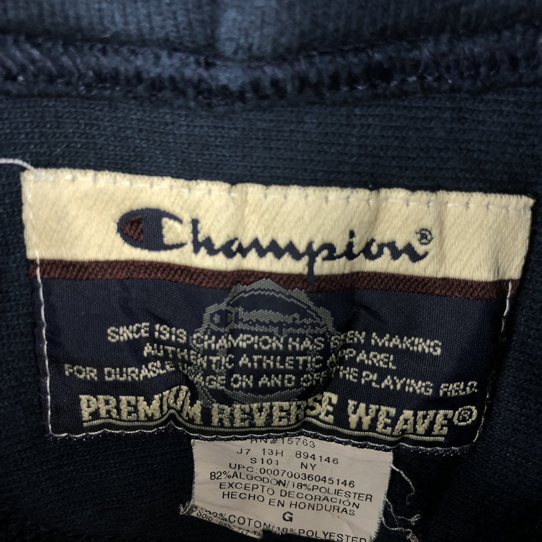 2000'S Champion Premium Reverse Weave College Pullover Hoodie, Men's XL cotton navy blue type Vintage Second Hand