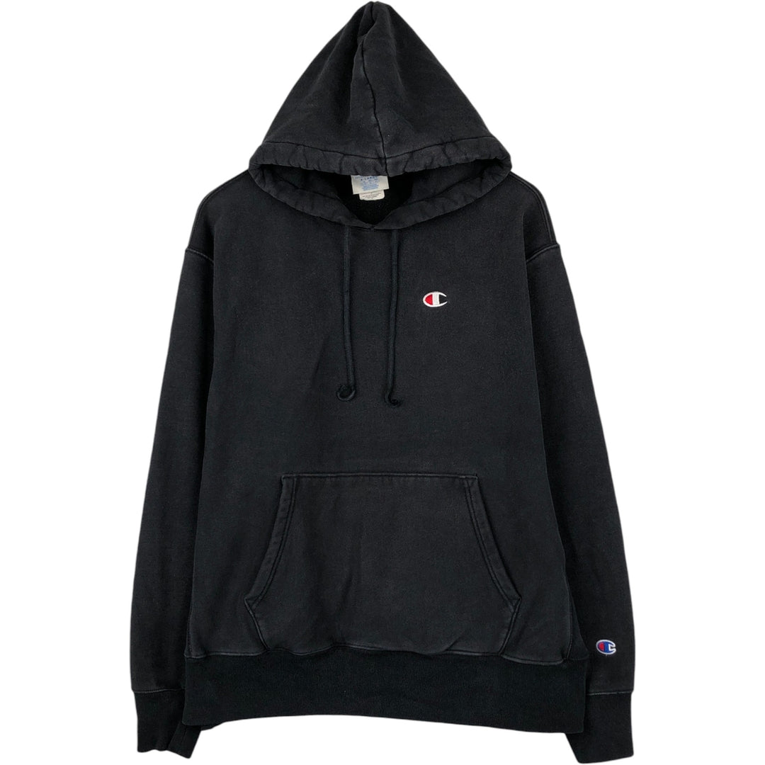 Champion REVERSE WEAVE Reverse Weave Sweat Pullover Hoodie Men's XL cotton black type Vintage Second Hand