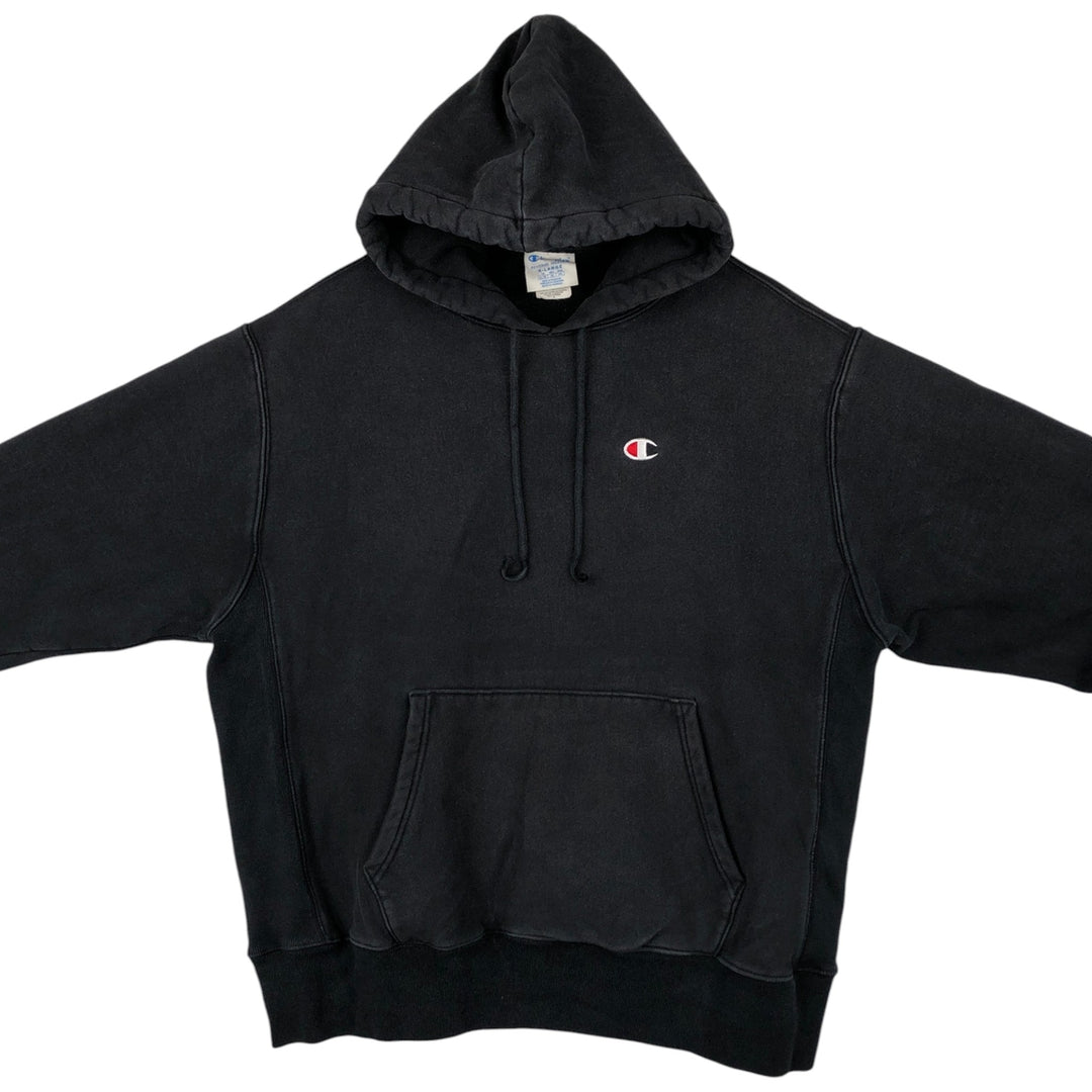 Champion REVERSE WEAVE Reverse Weave Sweat Pullover Hoodie Men's XL cotton black type Vintage Second Hand