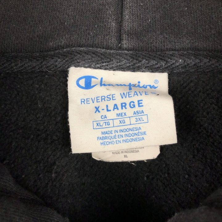 Champion REVERSE WEAVE Reverse Weave Sweat Pullover Hoodie Men's XL cotton black type Vintage Second Hand