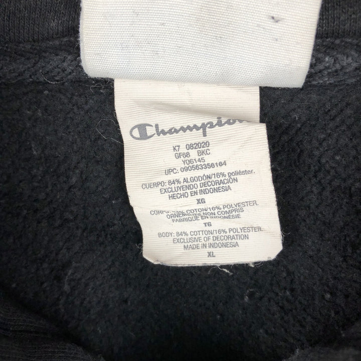 Champion REVERSE WEAVE Reverse Weave Sweat Pullover Hoodie Men's XL cotton black type Vintage Second Hand