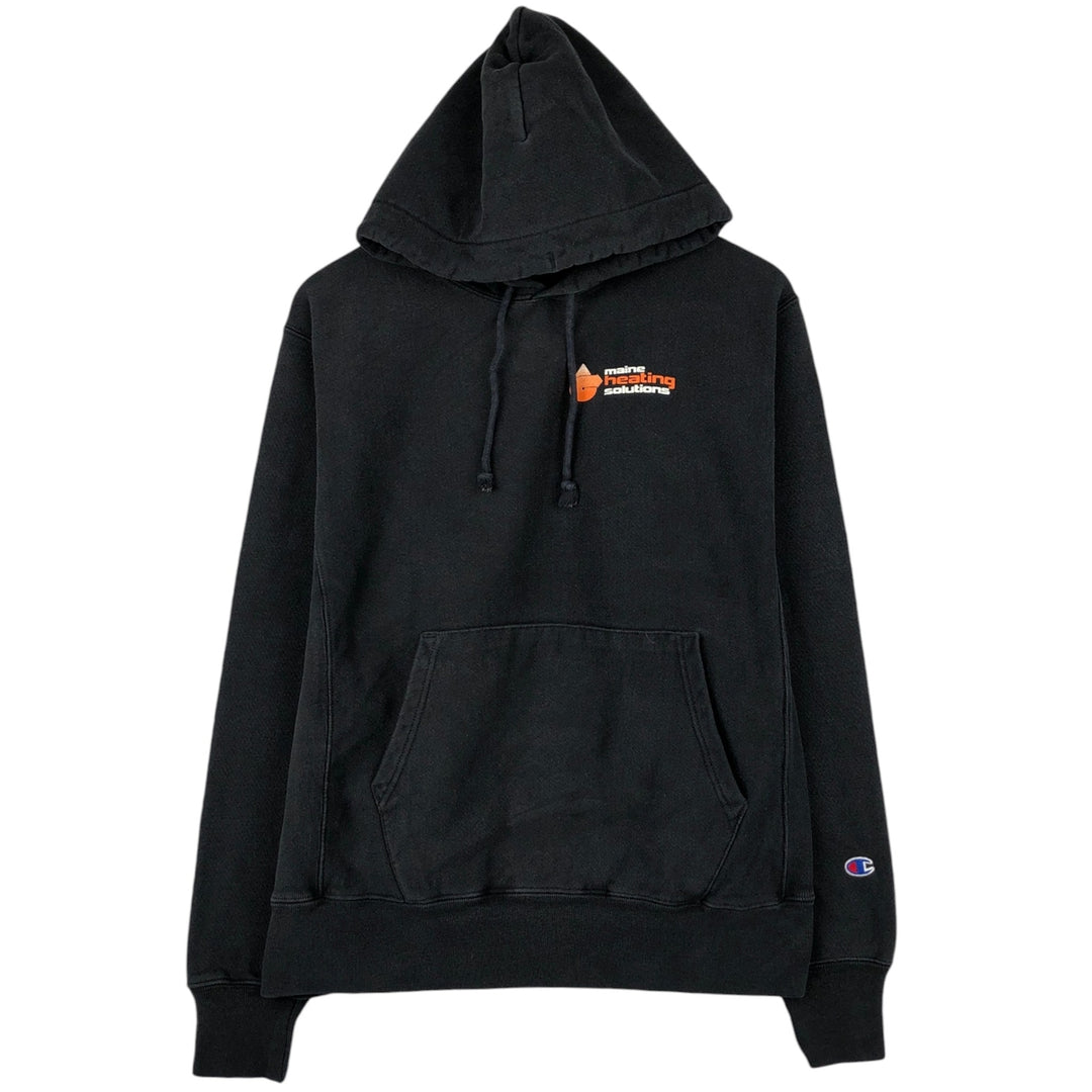 Champion REVERSE WEAVE Advertising Sweat Pullover Hoodie, Men's Size M cotton black type Vintage Second Hand