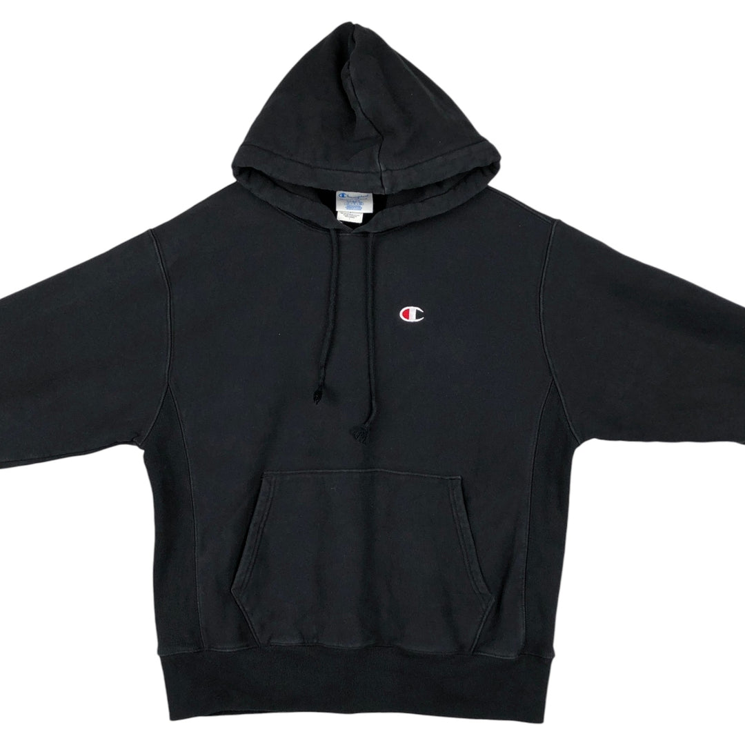 Champion REVERSE WEAVE Reverse Weave Sweat Pullover Hoodie Men's L size cotton black type Vintage Second Hand