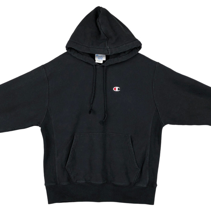 Champion REVERSE WEAVE Reverse Weave Sweat Pullover Hoodie Men's L size cotton black type Vintage Second Hand