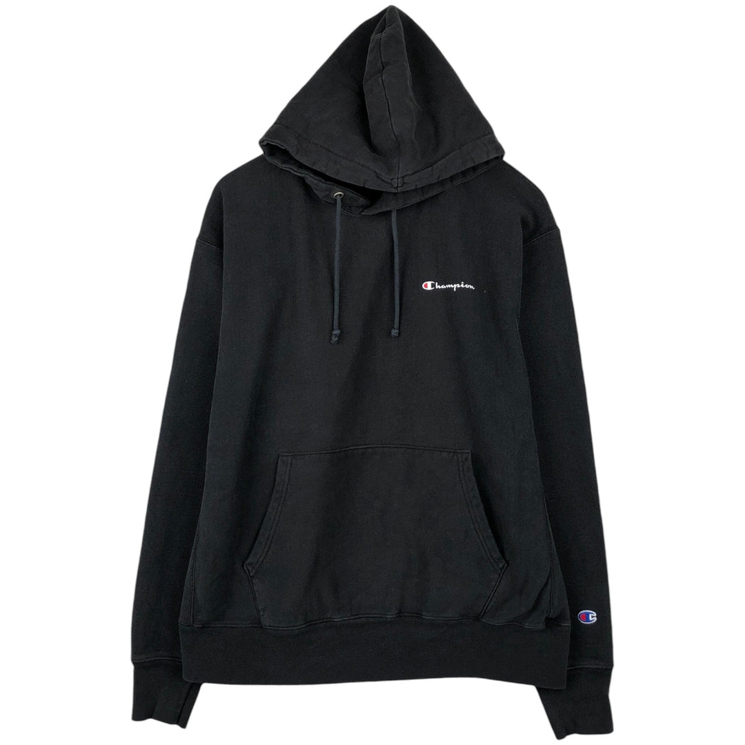 Champion REVERSE WEAVE Reverse Weave Sweat Pullover Hoodie Men's XL cotton black type Vintage Second Hand