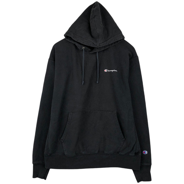 Champion REVERSE WEAVE Reverse Weave Sweat Pullover Hoodie Men's XL cotton black type Vintage Second Hand