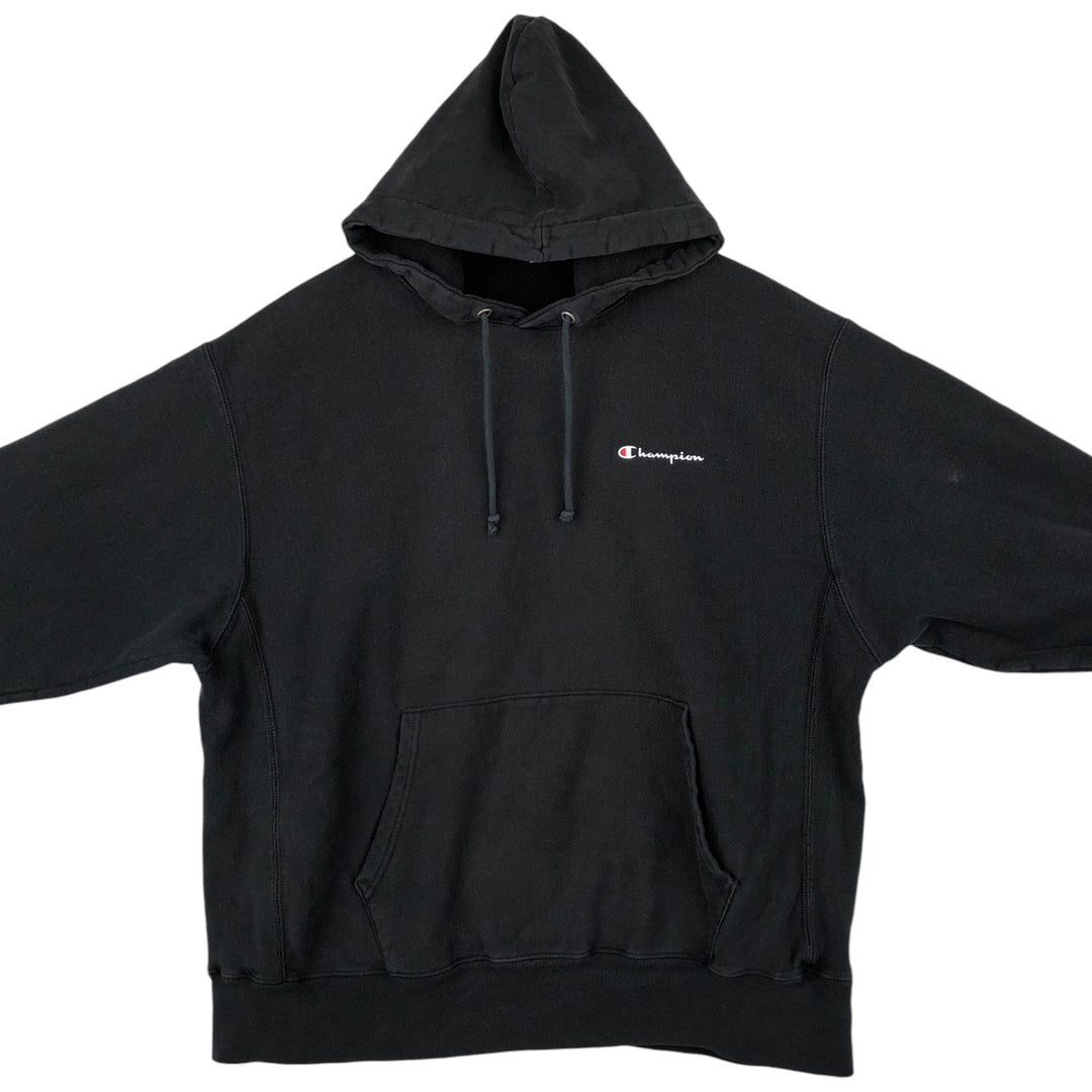 Champion REVERSE WEAVE Reverse Weave Sweat Pullover Hoodie Men's XL cotton black type Vintage Second Hand