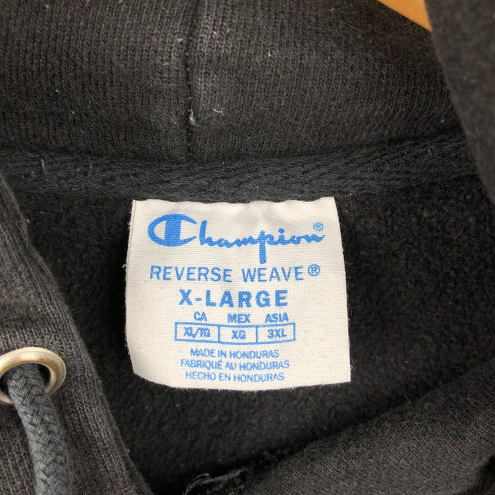 Champion REVERSE WEAVE Reverse Weave Sweat Pullover Hoodie Men's XL cotton black type Vintage Second Hand