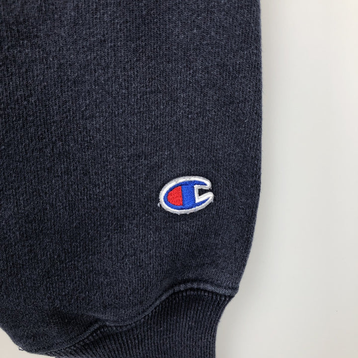 Champion REVERSE WEAVE (No-Pattern) Sweatshirt Pullover Hoodie, Men's Size M (Equivalent) cotton navy blue type Vintage Second Hand