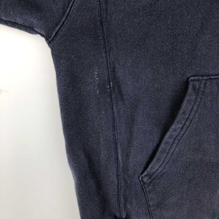 Champion REVERSE WEAVE (No-Pattern) Sweatshirt Pullover Hoodie, Men's Size M (Equivalent) cotton navy blue type Vintage Second Hand