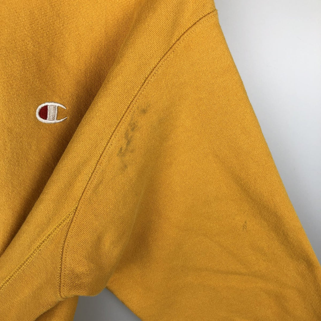 Champion REVERSE WEAVE Reverse Weave Sweat Pullover Hoodie Men's L size cotton yellow type Vintage Second Hand