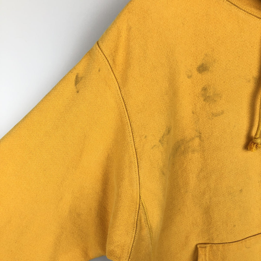 Champion REVERSE WEAVE Reverse Weave Sweat Pullover Hoodie Men's L size cotton yellow type Vintage Second Hand