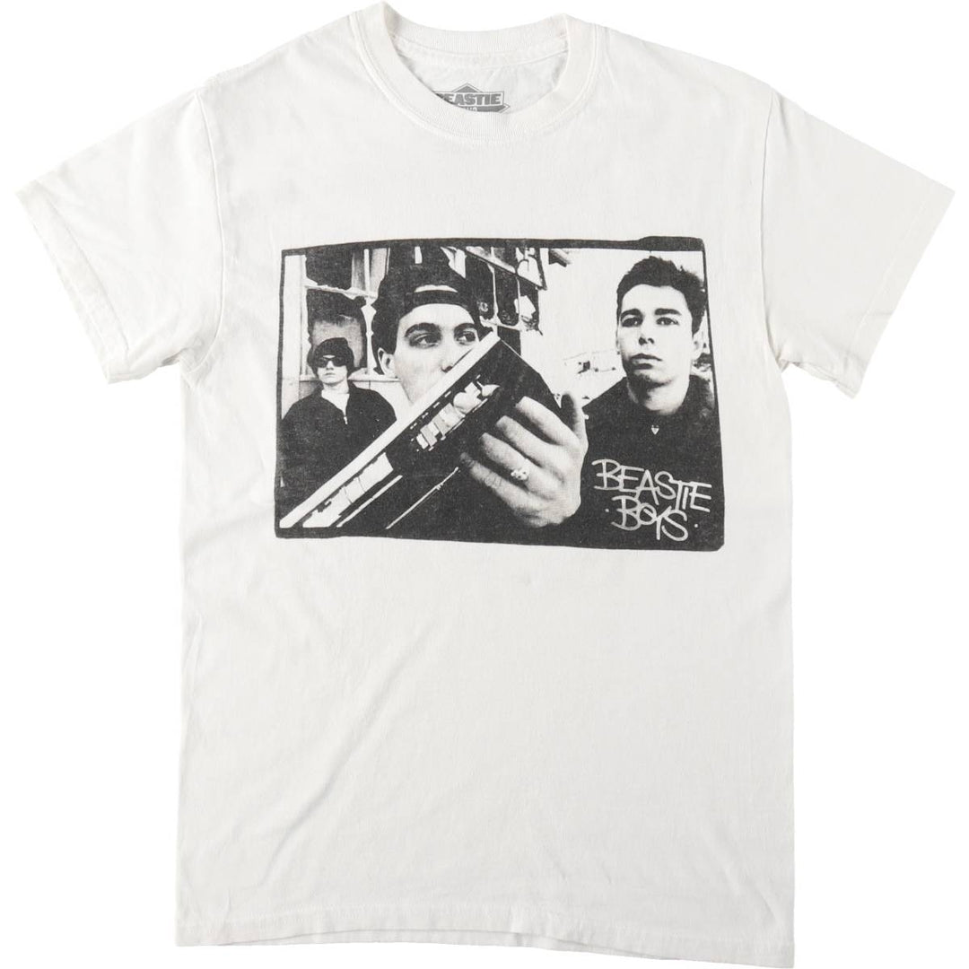 BEASTIE BOYS Rap T-Shirt (Men's Size S) unclear white type Vintage Second Hand