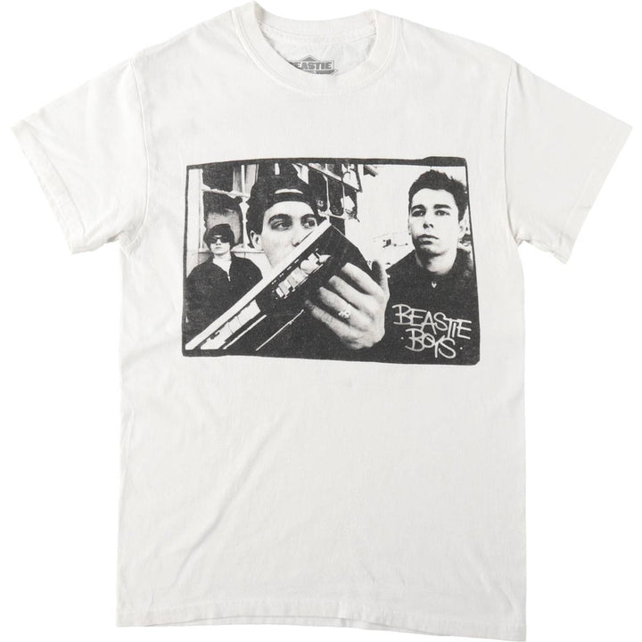 BEASTIE BOYS Rap T-Shirt (Men's Size S) unclear white type Vintage Second Hand