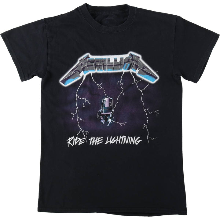 METALLICA Metallica Band T-shirt Band T Men's S size cotton black type Vintage Second Hand