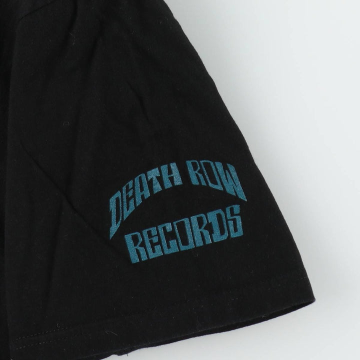 DEATH ROW RECORDS SNOOP DOGG Rap T-Shirt (Men's XL equivalent) cotton black type Vintage Second Hand