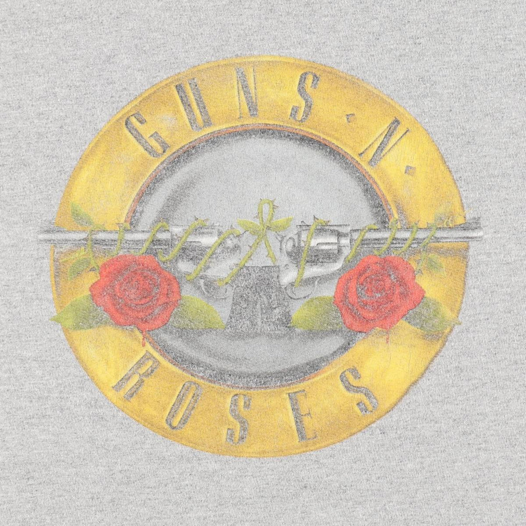 Guns N' Roses Band T-shirt, Band T, Men's L size cotton gray type Vintage Second Hand
