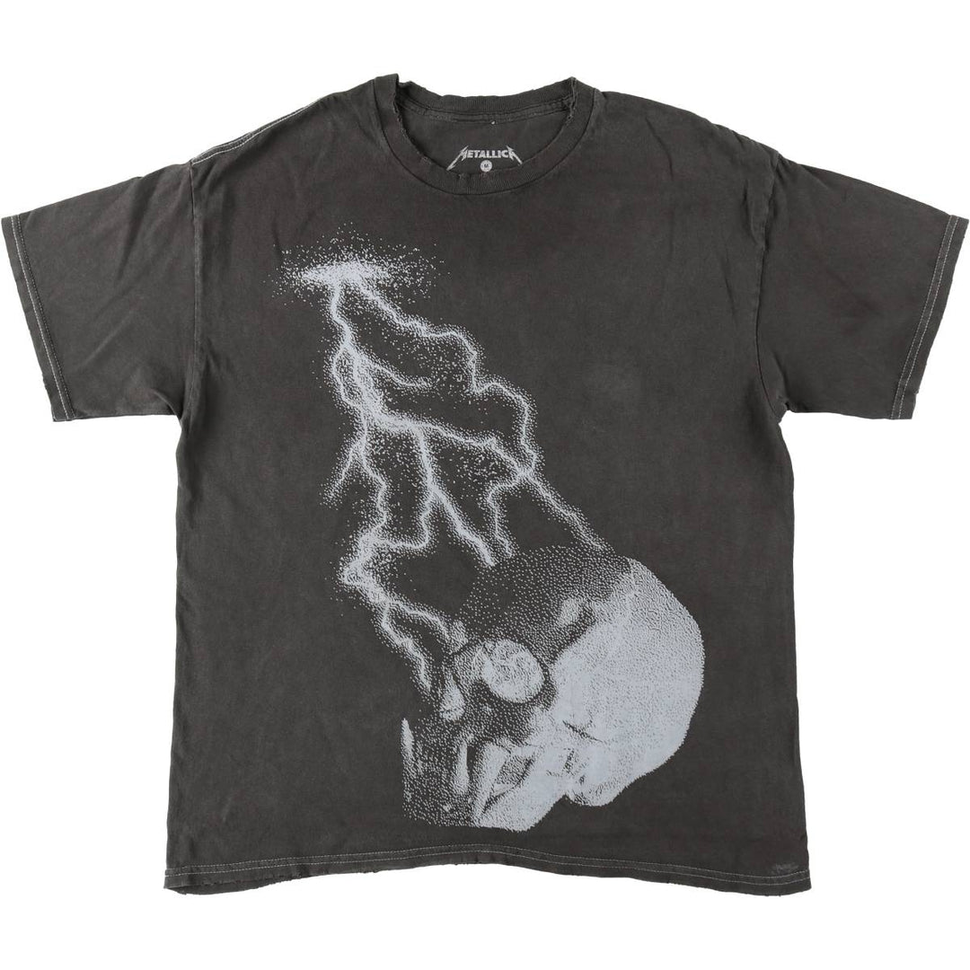 METALLICA Metallica Band T-shirt Band T Men's M size cotton Charcoal Vintage Second Hand