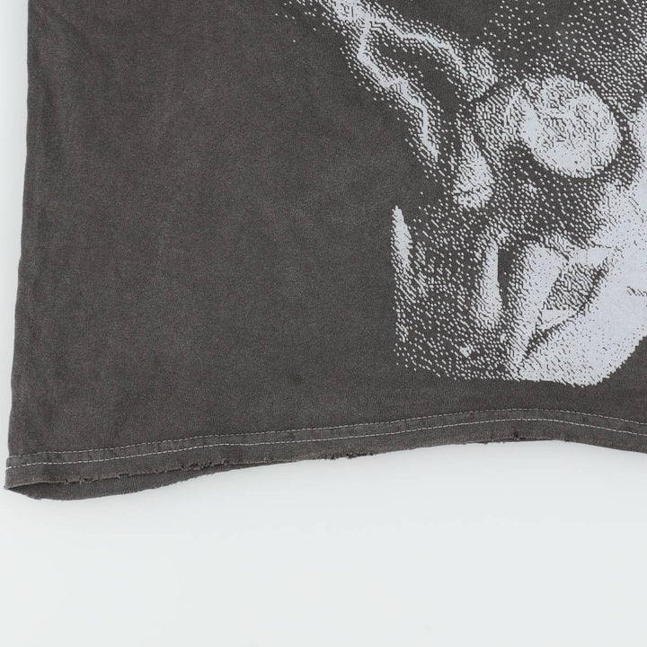 METALLICA Metallica Band T-shirt Band T Men's M size cotton Charcoal Vintage Second Hand