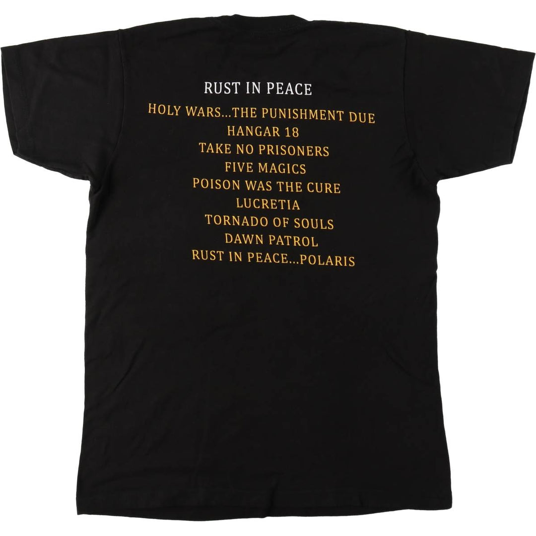 MEGADETH Band T-shirt (Men's size M) unclear black type Vintage Second Hand