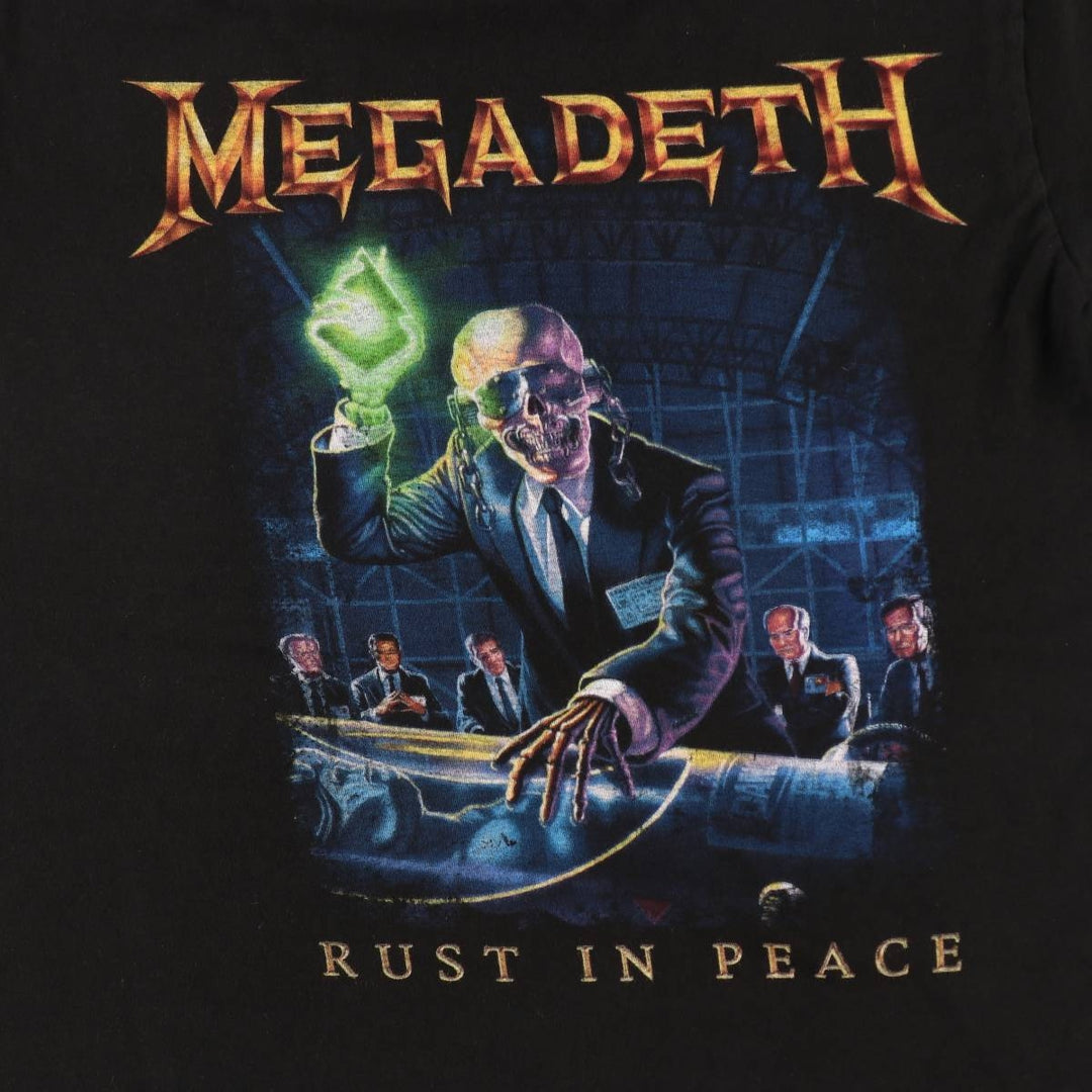 MEGADETH Band T-shirt (Men's size M) unclear black type Vintage Second Hand
