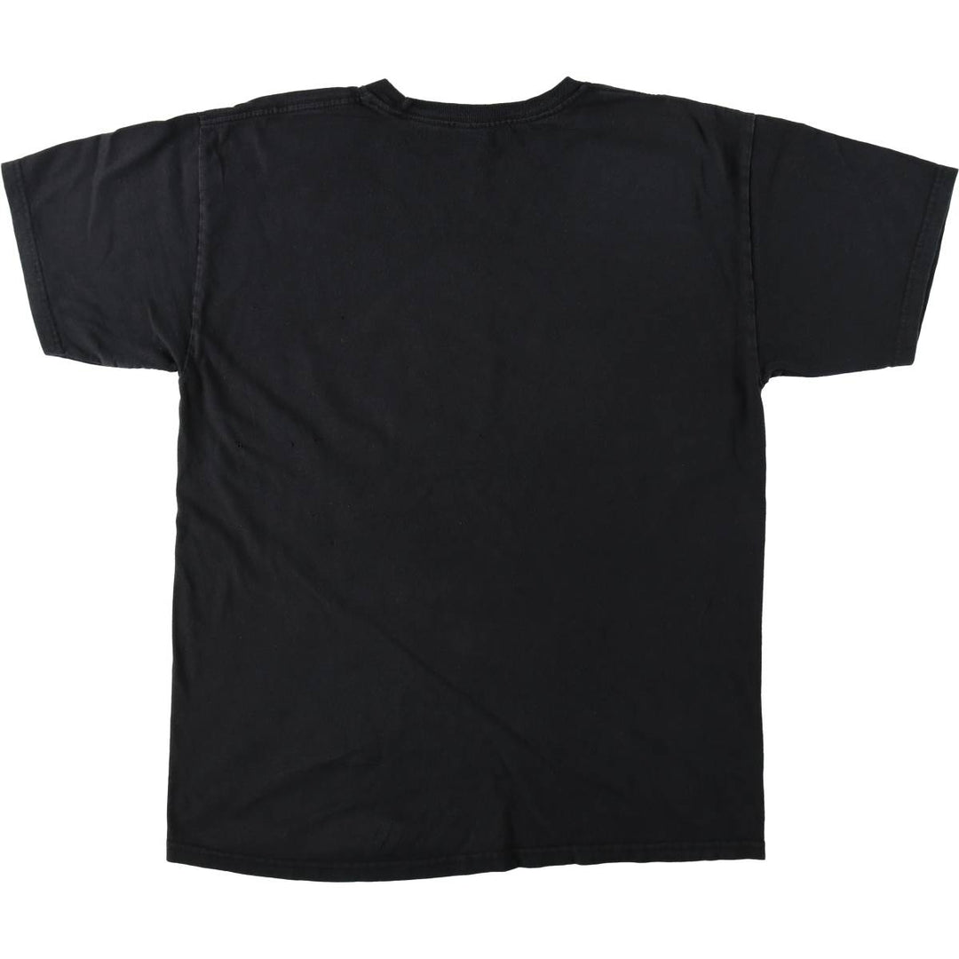 THE BEATLES Band T-shirt, Men's L size cotton black type Vintage Second Hand