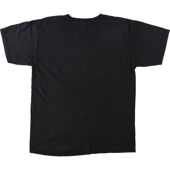 THE BEATLES Band T-shirt, Men's L size cotton black type Vintage Second Hand
